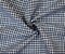 Navy-Blue-White Spence Bryson Washed Gingham Plaid Irish Linen Woven Fabric By the Yard